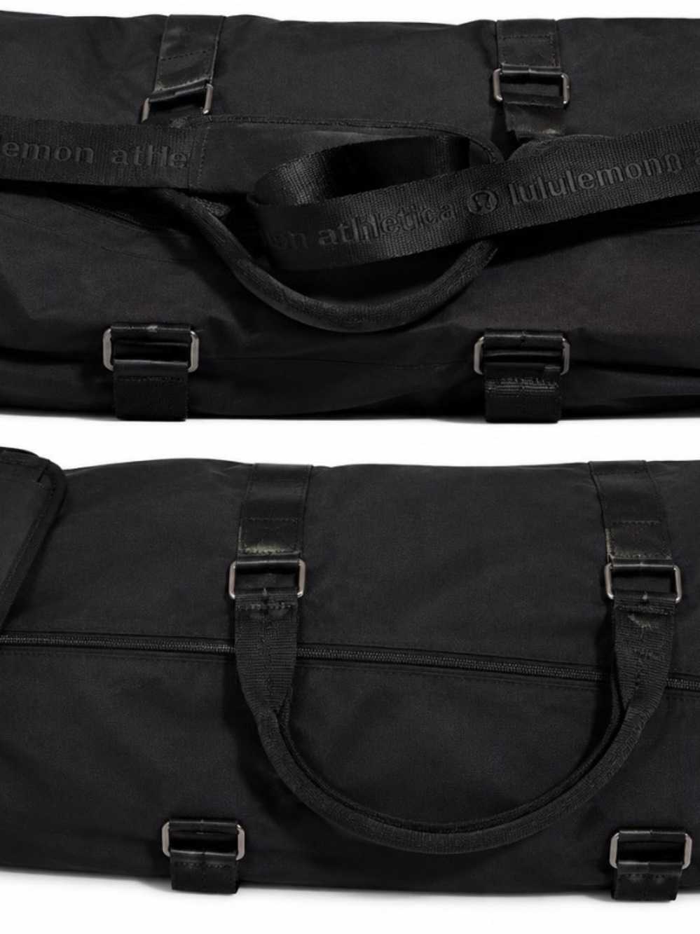 Lululemon Athletica Yoga Mat and Gym
Storage Bag in black.